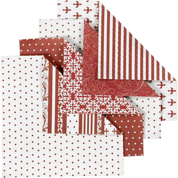 Papier Origami, dim. 10x10 cm, 80 gr, 50 flles ass./ 1 Pq.