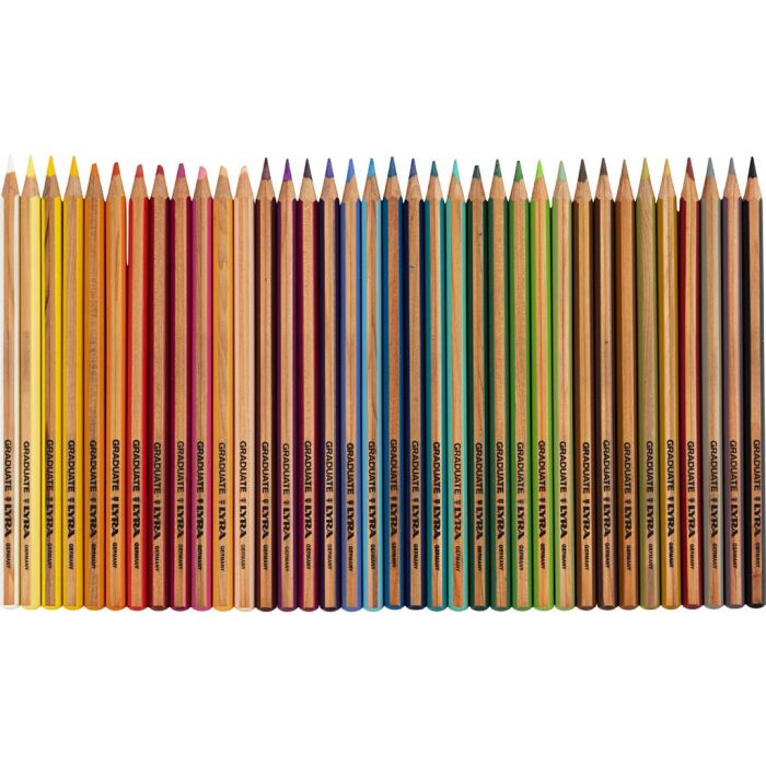Crayons de couleur Lyra, mine 3,8 mm, ass. de couleurs, 36 pièces/ 1 Pq.