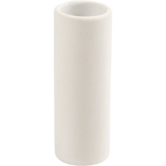 Vase, H : 11 cm, d 4 cm, blanc, 1 pièce