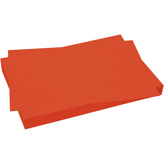 Papier cartonné, A3, feuille 297x420 mm, 180 gr, rouge foncé, 20 flles/ 1 Pq.