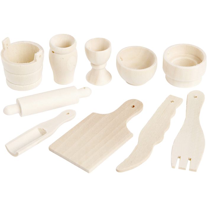 Ustensiles de cuisine, L : 40-60 mm, 10 pièces/ 1 Pq.