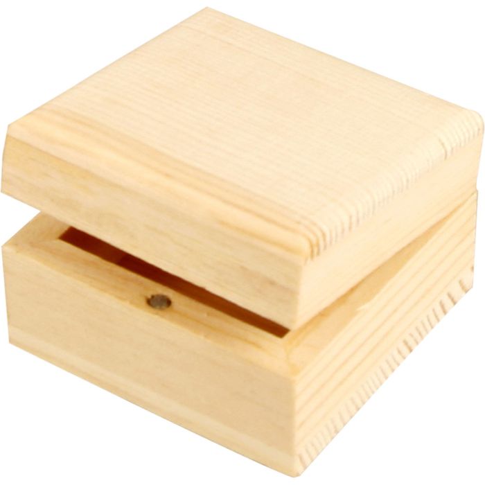 Boîte à bijoux, dim. 6x6x3,5 cm, 1 pièce