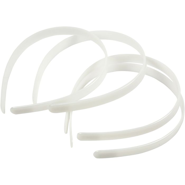 Diadèmes, L : 13 mm, blanc, 5 pièces/ 1 Pq.