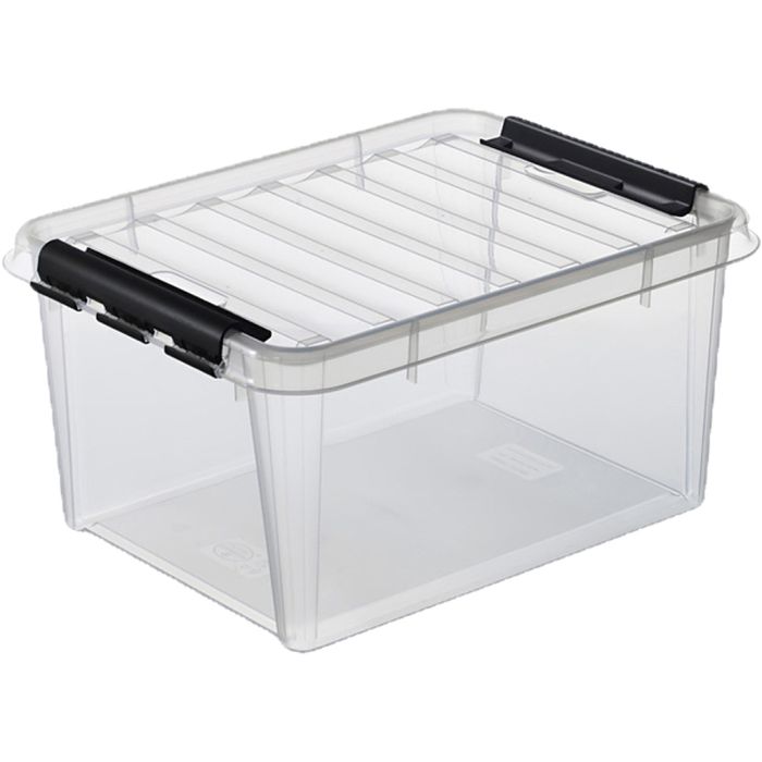 Boîte de rangement avec couvercle, dim. 50x39x26 cm, 32 L, 1 pièce