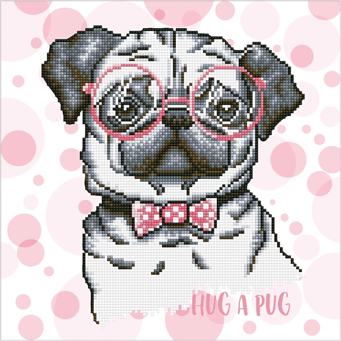 Diamond Dotz, Calin à un carlin, dim. 35,5x45,7 cm, 1 Pq.