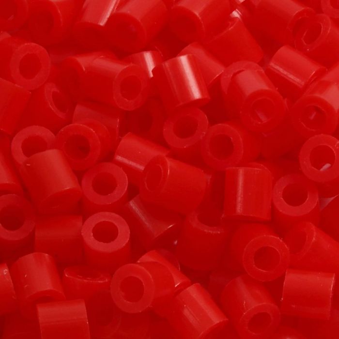 Perles à repasser, dim. 5x5 mm, diamètre intérieur 2,5 mm, medium, rouge clair (32225), 1100 pièces/ 1 Pq.