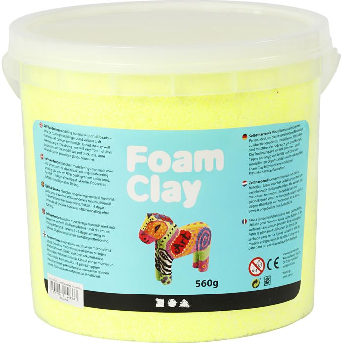 Foam Clay®, jaune néon, 560 gr/ 1 seau