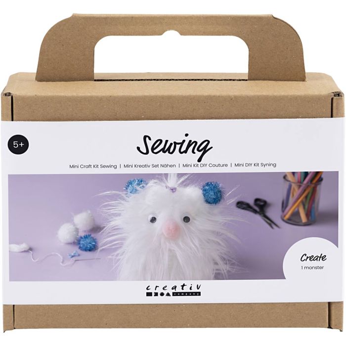 Mini Kit DIY Couture, Monstre, ass. de couleurs, 1 Pq.