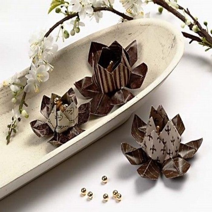 Une fleur en origami.