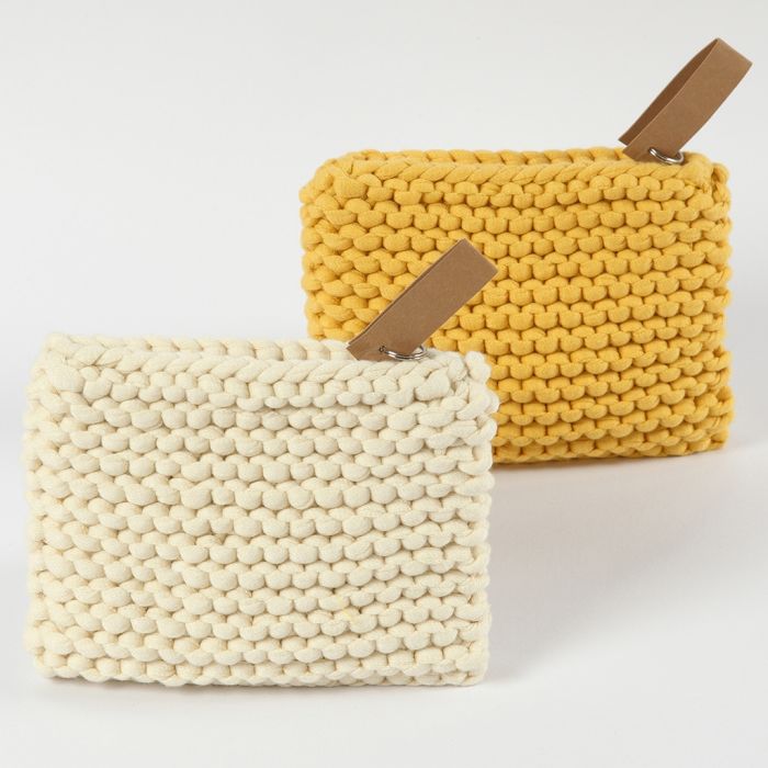 Un sac réalisé en fil tubulaire de coton