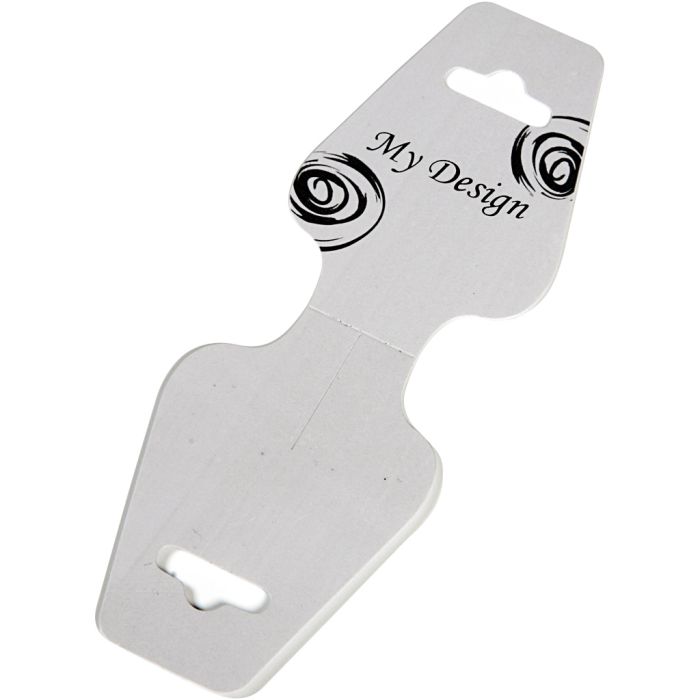 Carte à suspendre bijoux - My design, My Design, gris clair, 100 pièces/ 1 Pq.