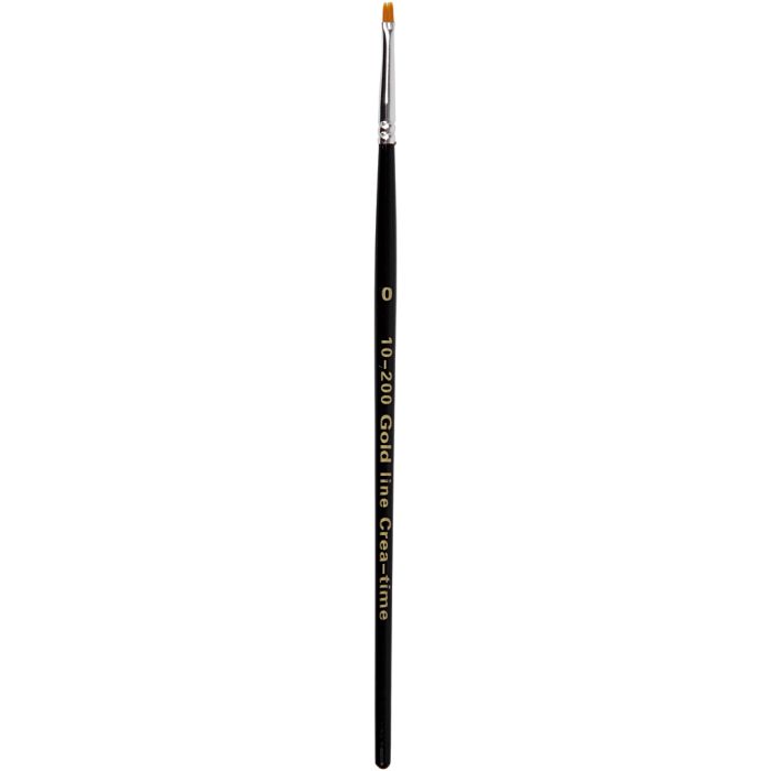 Pinceaux Gold Line, Plat, 0, L : 18,5 cm, L : 1 mm, 12pièces/ 1 Pq.