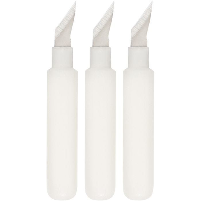 Lames de recharge pour cutter index de précision, L : 5 mm, L : 3 mm, 3 pièces/ 1 Pq.