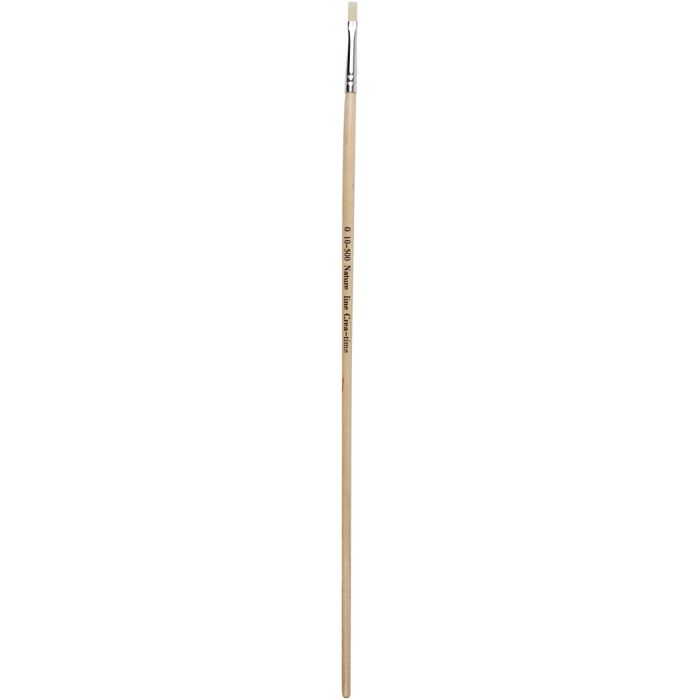 Pinceau Nature Line, 0, L : 4 mm, manches longs, 12pièces/ 1 Pq.