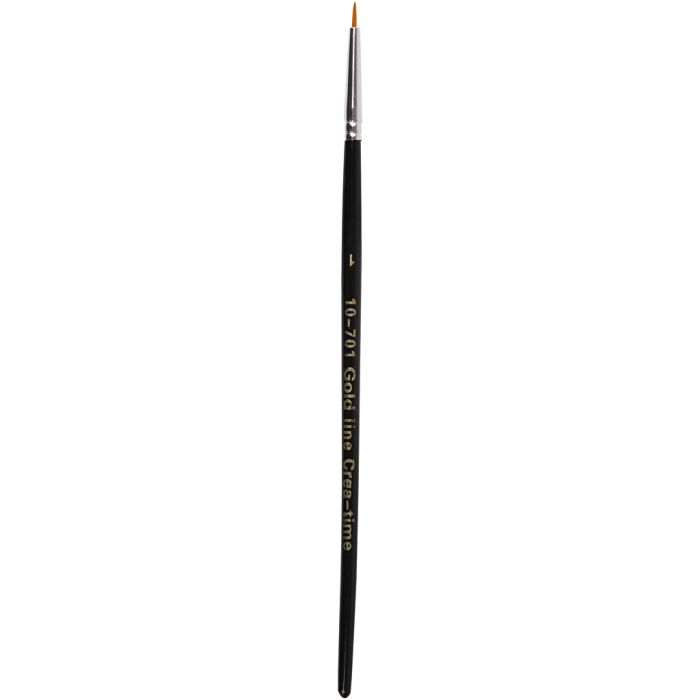 Pinceaux Gold Line, 0, L : 17 cm, L : 1 mm, rond, 12pièces/ 1 Pq.
