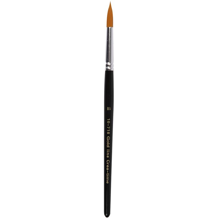 Pinceaux Gold Line, 18, L : 20 cm, L : 7 mm, rond, 6pièces/ 1 Pq.