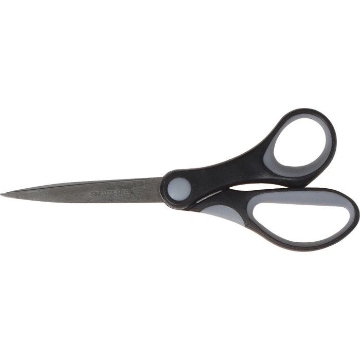 Ciseaux Tout-usage, L : 18 cm, droitier, 1 pièce