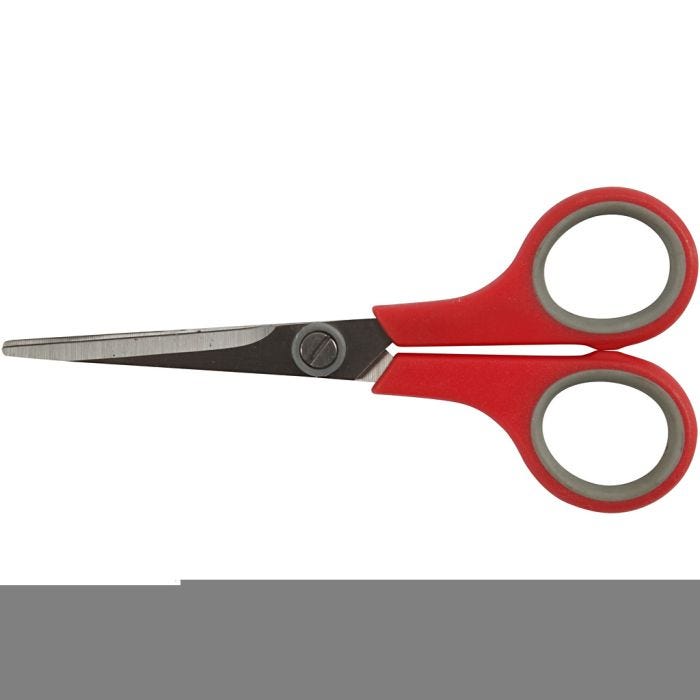 Ciseaux pour Enfants, L : 14 cm, droitier & gaucher, 12 pièces/ 1 Pq.