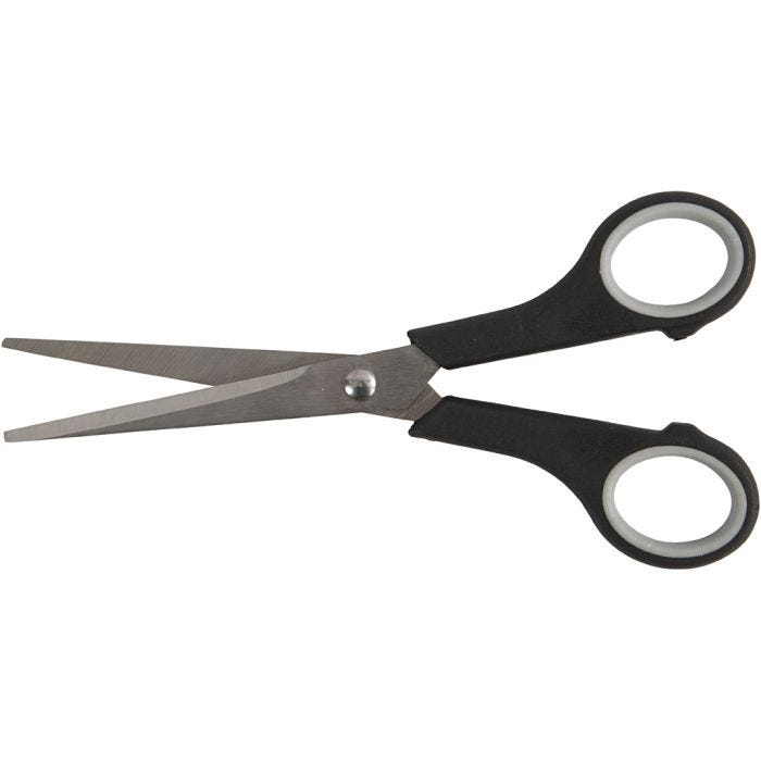 Ciseaux Tout-usage, L : 17 cm, droitier & gaucher, 1 pièce