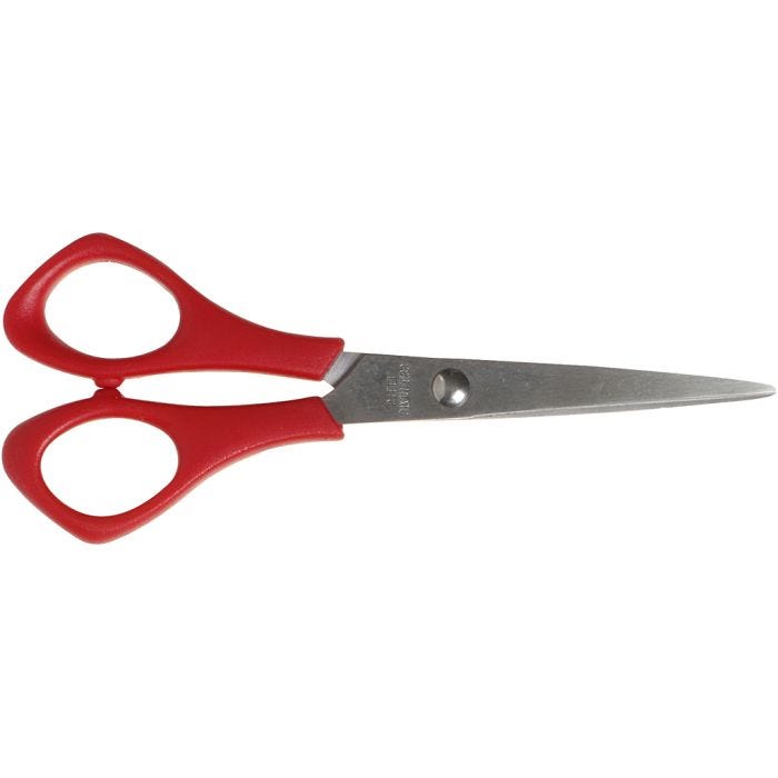 Ciseaux Scolaires, L : 14 cm, pointus, gaucher, 1 pièce