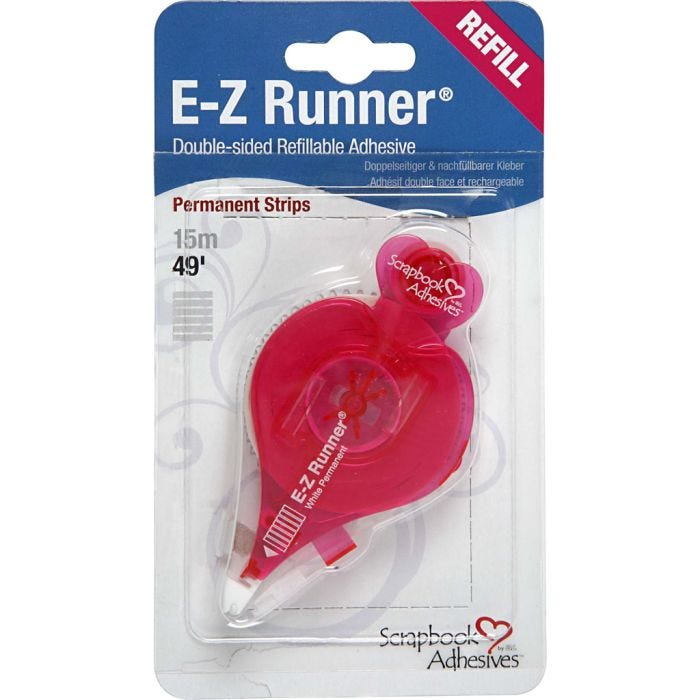 E-Z Runner® - recharge, bandelettes, permanents, L : 8 mm, 15 m/ 1 rouleau