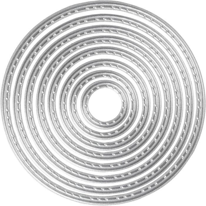 Gabarit de coupe et matrice de découpe, Cercle, d 1,5-7 cm, 1 pièce