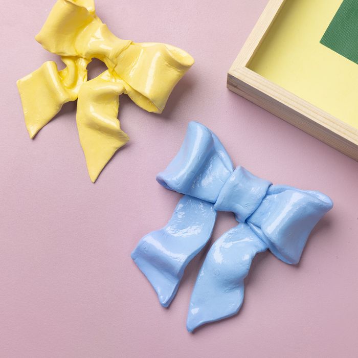 Nœud décoratif en argile autodurcissante