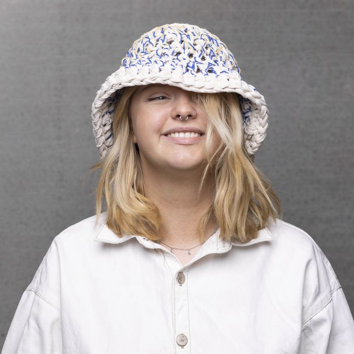 Bob crocheté en laine épaisse