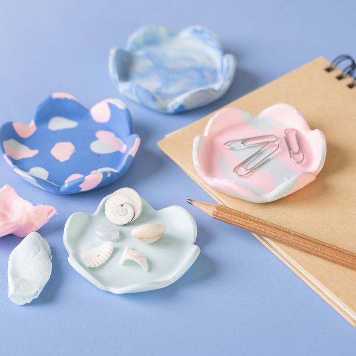 Coupelles pour petits objets, en pâte Silk Clay®