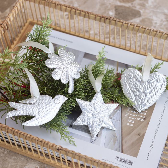 Décorations de Noël en aluminium gaufré