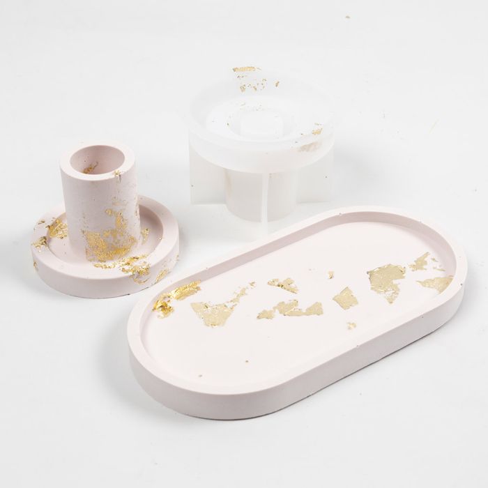 Comment réaliser des moulages colorés avec des flocons d’or