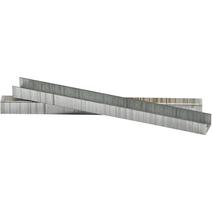 Agrafes, H : 8 mm, L : 10,5 mm, ép. 0,7 mm, gris, 1000 pièces/ 1 Pq.