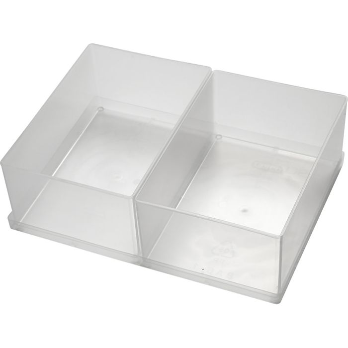 Boîte de rangement, dim. BA6-1, H : 80 mm, dim. 157x109 mm, 2 pièces/ 1 Pq.