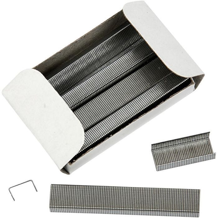 Agrafes, 6/4, L : 6 mm, 10x1000pièces/ 1 Pq.