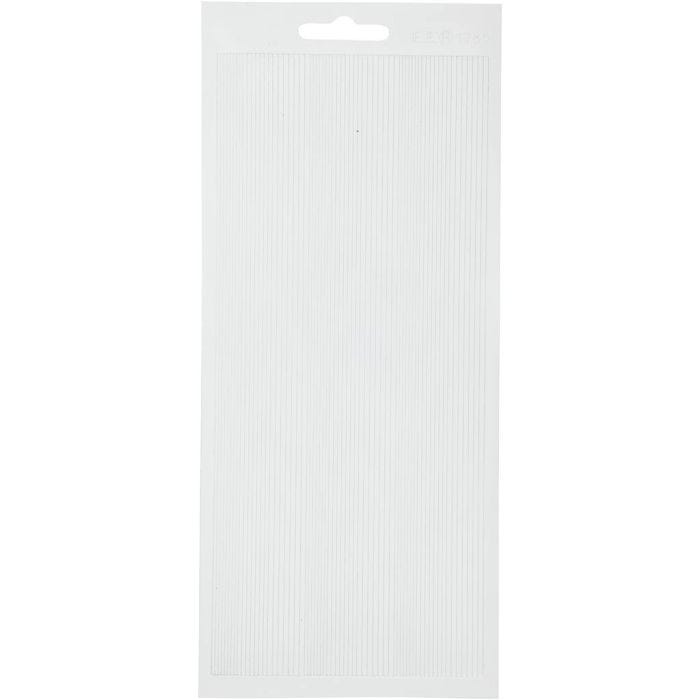 Autocollants, bordures, feuille 10x23 cm, blanc, 1 flles