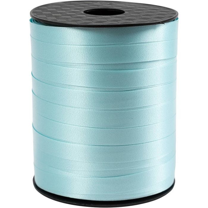 Ruban cadeau, L : 10 mm, turquoise clair, 250 m/ 1 rouleau