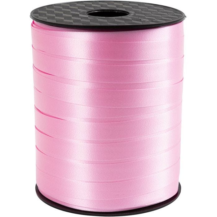 Ruban cadeau, L : 10 mm, rose clair, 250 m/ 1 rouleau