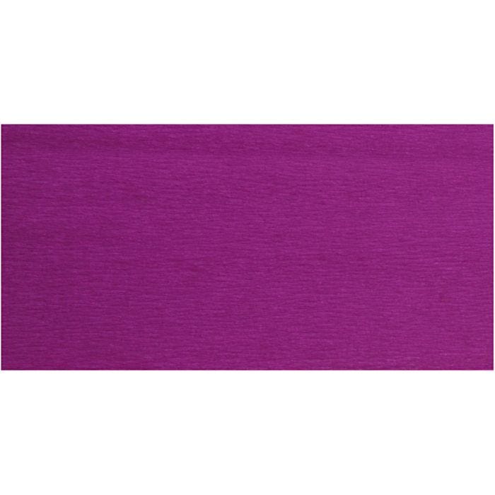 Papier Crépon, feuille 50x250 cm, violet, 10pli/ 1 Pq.