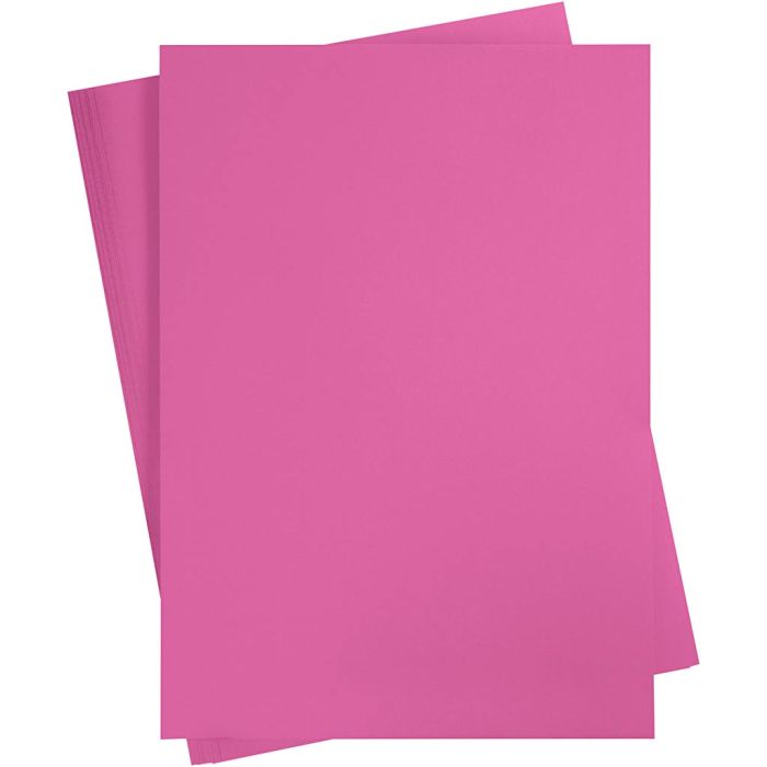 Papier Cartonné, A2, feuille 420x594 mm, 180 gr, rose, 100flles/ 1 Pq.