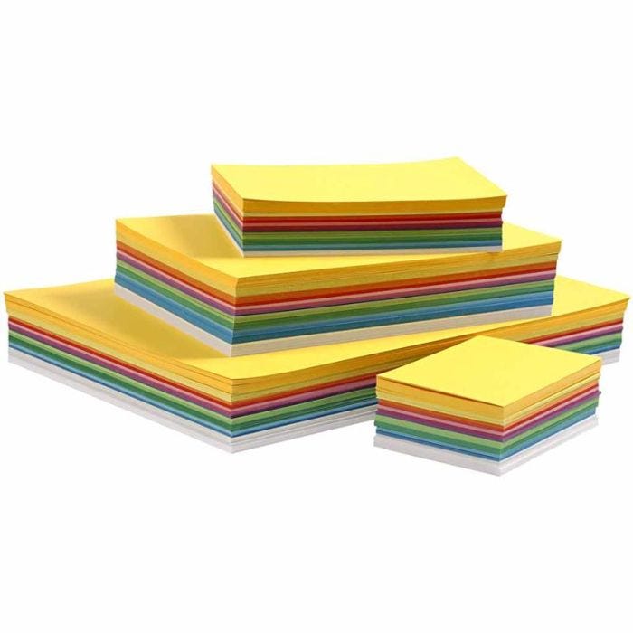 Carton de Printemps, A3,A4,A5,A6, 180 gr, ass. de couleurs, 1500flles ass./ 1 Pq.