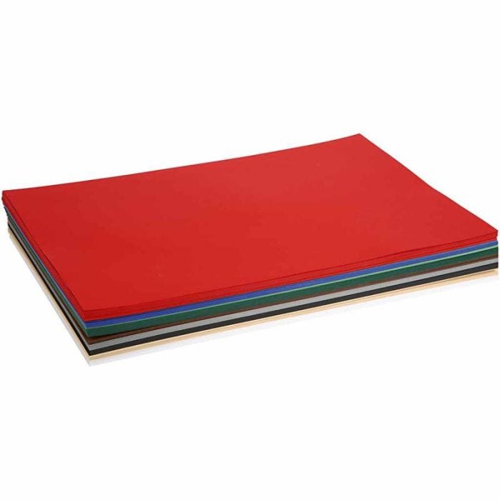 Papier Cartonné Noël, A2, feuille 420x594 mm, 180 gr, ass. de couleurs, 300 flles ass./ 1 Pq.