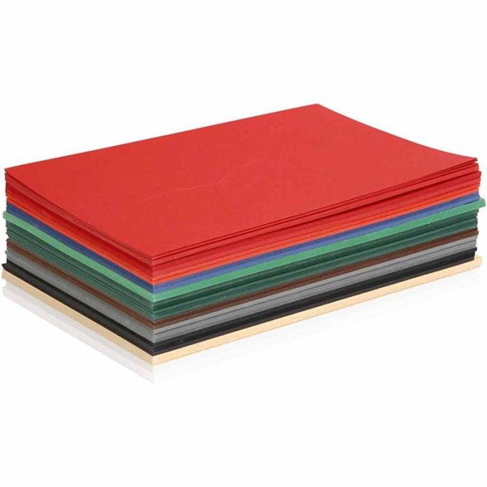 Papier Cartonné Noël, A5, feuille 148x210 mm, 180 gr, ass. de couleurs, 300flles ass./ 1 Pq.