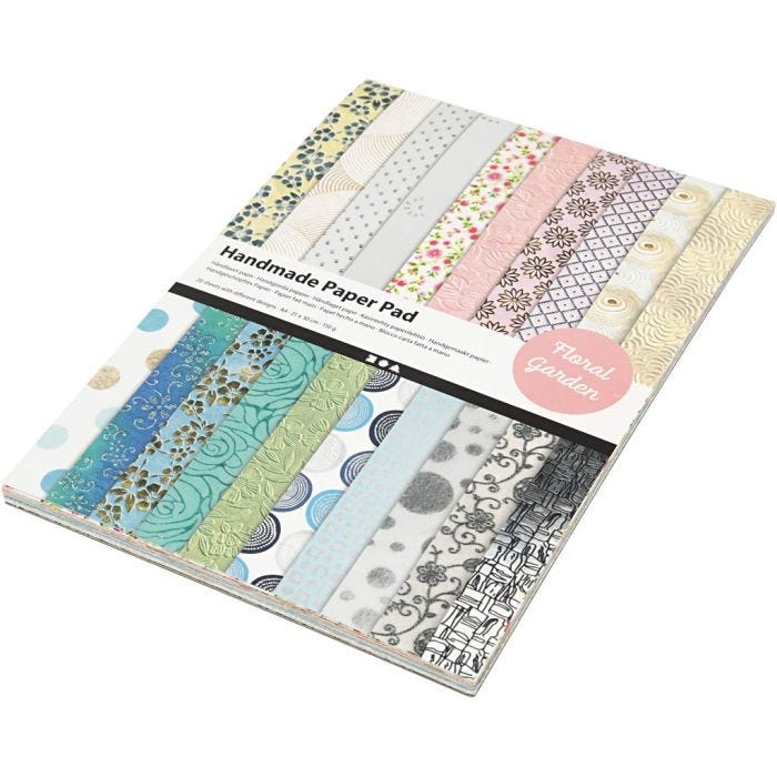 Papier Artisanal, A4, feuille 210x297 mm, 110-150 gr, 20 flles/ 1 Pq.