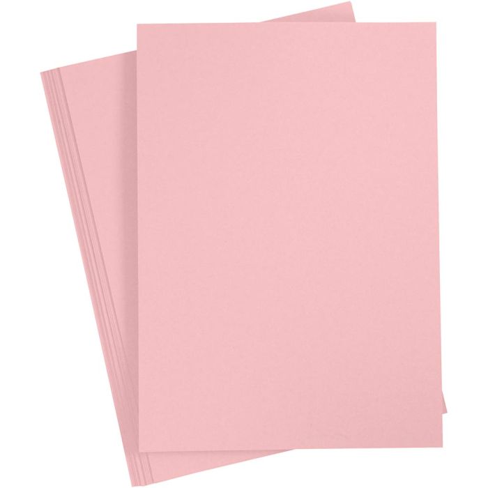 Papier, A4, feuille 210x297 mm, 80 gr, rose clair, 20pièces/ 1 Pq.