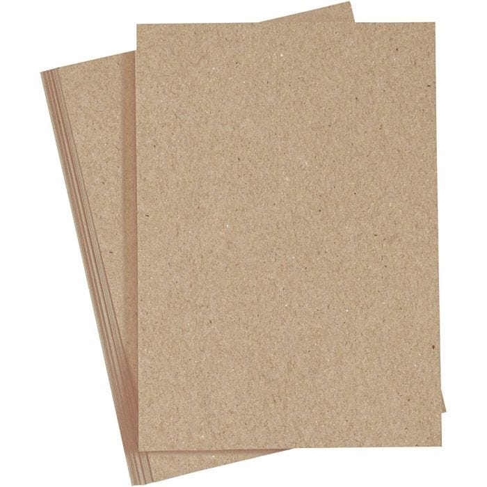 Papier cartonné, A4, feuille 210x297 mm, 220 gr, naturel, 10pièces/ 1 Pq.