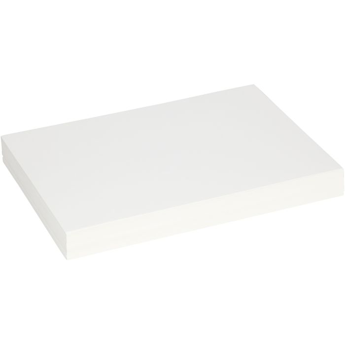 Carton pliable, feuille 25,5x36 cm, ép. 0,4 mm, 250 gr, blanc, 100flles/ 1 Pq.