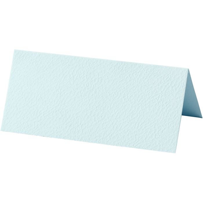 Marque-places, dim. 9x4 cm, 220 gr, bleu clair, 10pièces/ 1 Pq.