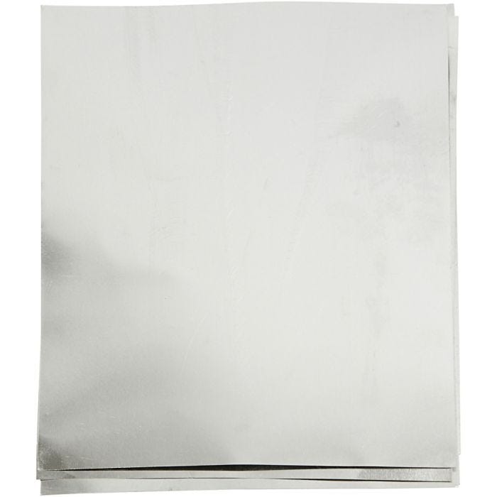 Feuille de gaufrage, A5, feuille 148x210 mm, ép. 0,9 mm, argent, 10pièces/ 1 Pq.