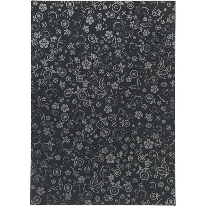 Papier, A4, feuille 210x297 mm, 80 gr, noir, 20flles/ 1 Pq.