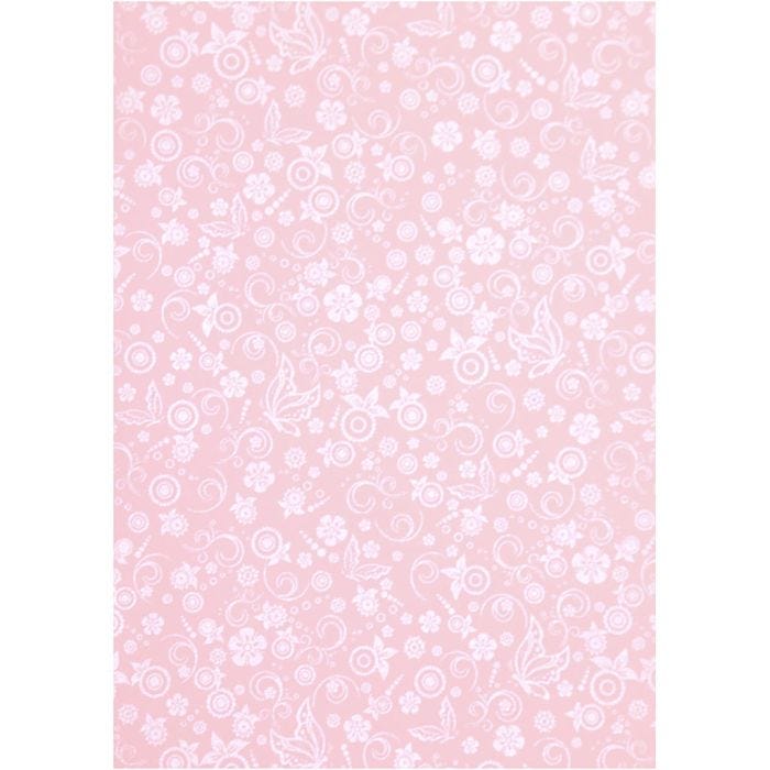 Papier, A4, feuille 210x297 mm, 80 gr, rose clair, 20flles/ 1 Pq.